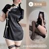 Lencería sexy uniforme cheongsam abertura alta sexy deseo puro temperamento maduro atuendo profesional retro tentación de costuras huecas
