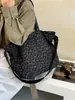 Bolso de hombro con estampado de leopardo otoño/invierno 2026, bolso tote de gran capacidad para el trabajo, bolso cruzado casual de lona para mujer