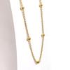 Collar de Letra de Acero de Titanio para Mujer, Colgante de Diseño de Nicho Versátil, Elegante Cadena para Clavícula, Cadena Corta que No se Desvanece, Lujo Ligero