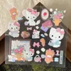 Adesivos fofos de gatinho em desenho animado para decoração DIY, adequados para agendas, copos de água DIY, tablets e cartões de fundo à prova d'água da Sanrio