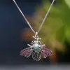 Colar com laço feminino microcravejado Hao luz luxo corrente clavícula nicho moda joias de alta qualidade atacado