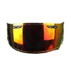 Casco de Motocicleta Negro con Lente Grande Color Té Negro con Recubrimiento Plateado, Accesorios Coloridos para Motocicleta para Montar, Unisex, Visión Nocturna, Transmite Luz