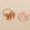 Estilo Tweed Encaje Retro Diadema para el Cabello Infantil Lazo de Tela Accesorios para el Cabello de Bebé Fontanela Diadema Versátil para Bebé