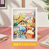 Arte de Collage Estéreo 3D Hecho a Mano con Crayon Shin-Chan con Licencia Oficial para Niños y Estudiantes, Materiales Divertidos de Bricolaje para Exhibición de Escritorio