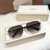 Gafas de Sol de Media Montura Teaming para Hombre para Conducir Anti-ultravioleta Gafas de Sol Cuadradas Popular en Internet Cara Grande Ojos Personalidad a la Moda