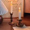 Decoração de Mesa para Restaurante Bar Sala de Estar Enfeites Atmosfera Adereços para Fotos Base de Pedestal para Velas Suporte de Vela Retrô