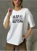 Verano Estilo Europeo y Americano Moda Tendencia Nicho Estilo Europeo y Americano Elegante Personalidad Marca de Tendencia Estampado Estilo de Hong Kong Divertidos Tops
