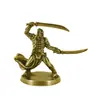 Adornos Sólidos de Guerreros Antiguos, Guerreros Retro de Cobre Blanco, Modelos de Soldados Antiguos, Juguetes Hechos a Mano para Juegos de Mesa