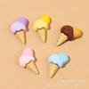 Helado Cono de Helado Funda de Teléfono DIY Bolsa de Material de Pegamento Cremoso Gotas de Pegamento de Cristal Hechas a Mano Fabricación de Accesorios de Resina
