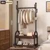 Cabide de chão, multifuncional, varal espessado, cabideiro de quarto, doméstico, móvel, cabideiro interno