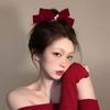 Acessórios de cabelo para ano novo infantil Meninas estilo chinês orelhas de coelho borla grampo de cabelo menina antigo chinês ano novo hanfu headwear