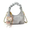 Bolsa Xadrez de Design de Nicho para Mulheres 2026 Nova Tendência Moda Versátil Bolsa de Ombro Transversal com Toque de Luxo Bolsa de Mão