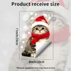 Adesivos Estáticos de Janela de Animal de Estimação Fofo Simulado de Natal de Inverno para Casa Quarto Porta de Vidro Varanda Adesivos Decorativos de Atmosfera Festiva
