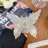 Coreia do Sul Ins Mesmo Estilo Ácido Acético Borboleta Presilha Mágica Cor Sereia Aji Presilha de Cabelo Menina Acessórios de Cabelo Placa Grampo de Cabelo Presilha Tubarão