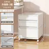 Gabinete de Almacenamiento Debajo del Escritorio Tipo Cajón Oficina Caja para Papelería A4 Gabinete de Almacenamiento de Archivos Multicapa Estante de Almacenamiento para el Hogar Extraíble