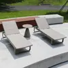 Cama de Lazer ao Ar Livre Impermeável Jardim Hotel Piscina Cadeira de Lounge Vila de Férias ao Ar Livre Cama e Café da Manhã Cadeira de Praia ao Ar Livre