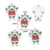 Serie Navideña de Resina DIY Colgante de Papá Noel Regalo Muñeco de Nieve Pulsera Llavero Colgante Decorativo W462