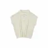 Nuevo Estilo Primavera/Verano 2026: Exquisito, Elegante, Moderno, Cómodo, Juguetón, Minimalista, de Corte Limpio, Calado, Suéter de Punto de Manga Corta