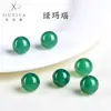 Jiuya Cristal Ágata Vermelha Natural Contas Soltas com Contas Ágata Preta Branca Verde Amarela Contas Redondas Produtos Semi-Acabados Atacado