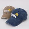 Comercio Exterior Primavera y Otoño Europeo y Americano Gorra de Béisbol Infantil Letra King King Gorra de Sol de Verano para Niños y Niñas