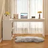 Escritorio de estudio, escritorio para el hogar, escritorio de computadora para dormitorio, tocador para niñas, estantería integrada en un escritorio de esquina