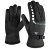 Luvas de Ciclismo de Inverno Espessas Antiderrapantes Espessas Quentes e à Prova de Frio Antiderrapantes Ajustáveis com Trava Luvas de Viagem ao Ar Livre
