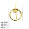 Jingmao Estilo Chino Nuevo Decoración del Hogar Anillo Antiguo Agujero Único Muebles de Hierro Cajón Juego de Té Mango Inserción de Cable