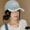 Gorra de Béisbol Bordada con Letras Estilo Japonés para Mujer Modelo Nuevo 2026, Gorra de Pico Adelgazante, Circunferencia de Cabeza Grande, Sombrero de Sol de Copa Profunda