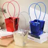 Nova bolsa tote macaron bolsa de embalagem floral bolsa de presente atacado bolsa de flor bolsa de presente de flor trapezoidal grande