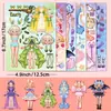 6 Lindas Pegatinas de Princesa por Paquete, Pegatinas de Cambio de Rostro y Vestir Rompecabezas Transfronterizo, Pegatinas Impermeables Personalizadas para DIY