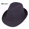 Sombrero de Baile Estilo Primavera Sombrero de Jazz Sombrero para Actuación Escénica Tela de Traje Sombrero de Copa Negro Universal para Mediana Edad y Adultos Mayores