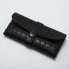 Lote de fábrica Estuche para gafas de un solo clavo en stock Bolsa para gafas de cuero negro Bolsa para gafas portátil Caja de almacenamiento para gafas de sol Imprimible