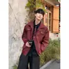 Jaqueta Outdoor Estilo Montanha para Homens, Jaqueta Baseball Funcional Retro Americana Estilo College, Jaqueta Simples Coach de Voo para Primavera e Outono