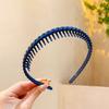 Tiara Especial Antiderrapante Dentada para Lavar o Rosto para Mulheres de Verão 2024 Nova Tiara Sensível à Pressão Acessório de Cabelo para Cabelo Solto