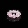 Anel de Pedras Naturais Redondas Série de Acessórios, Acessórios para Pulseira de Pedras Naturais, Acessórios para Pulseira de Cristal DIY, Torcido à Mão
