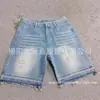 Pantalones Cortos de Mezclilla con Strass Completo en Forma de Cruz, Estilo Hip-Hop, Novedad 2026, Estilos Variados de Pantalones Cortos Rectos hasta la Rodilla, Transfronterizos Europeos y Americanos
