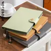 Cuaderno A5 Estilo Nuevo con Patrón de Lichi y Hebilla, Set de Caja de Regalo, Diario de Cuero Suave Engrosado Simple para Negocios, Personalizable