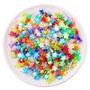 Pulsera de cuentas de amor de estrella de cinco puntas bañada en acrílico, hecha a mano, accesorios de joyería creativos, bolsa de material con cuentas