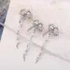 Accesorios para Uñas con Colgante de Perla y Circonita de Lujo Ligero, Decoraciones para Uñas Súper Brillantes de Estrella, Lazo y Borla de Celebridad de Internet