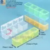 Caja de plástico transparente para accesorios de somier, caja de almacenamiento para piezas de baterías, caja de clasificación de herramientas