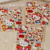 Lindos Dibujos Animados Juveniles Lunares Manzana Roja Kitty Pegatinas de Gel Impermeables DIY Pegatinas para Decoración de Teléfono y Diario
