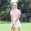 Ropa de Golf Nueva Camiseta para Mujer Top Estilo Coreano Ajustado a la Moda Deportivo Casual Manga Corta Polo Uniforme de Golf