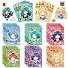 8 Adesivos de Quebra-Cabeça Sailor Moon Adesivos de Rosto Decoração para Caderno Infantil Adesivos de Quebra-Cabeça Impermeáveis DIY