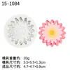 Forma de Silicone para Bolo Crisântemo Margarida Rosa Forma de Fondant Rosa Flor de Fondant Forma para Bolo de Chocolate