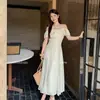 Vestido de Suspensório Liso Doce Estilo Resort Guangzhou Shisanxing Novo Vestido de Verão 23320 #