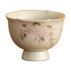 Mesa de Gelo Pintada à Mão Flor de Glicínia Taça Mestra Novo Estilo Chinês Cerâmica Doméstica Cor Sob Esmalte Xícara de Chá Xícara Única Boca de Flor Xícara Grande Xícara de Produto