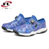Nuevos Zapatos de Golf para Pareja de Venta Caliente Impermeables Antideslizantes Zapatos con Hebilla de Perilla a Cuadros Resistentes a la Abrasión Deportivos para Hombre y Mujer