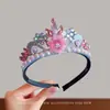 Diadema Trenzada Infantil con Cintas 2026 Nuevo Modelo Corona de Flores Mariposa Princesa Diadema para Niñas Pequeñas, Diadema Súper Hada y que no Aprieta