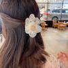 Super Hada Malla Flor Anillo para el Cabello Intestino Grueso para Niños Cabeza de Albóndiga Accesorios para el Cabello de Alta Gama Banda Elástica Adorno para la Cabeza para Niñas Cuerda para el Cabello Estilo Coreano