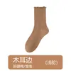 Meias femininas, primavera, verão, outono, meias largas, meias de cano médio, anti-pilling, meias de algodão antibacterianas, fábrica de origem da Indústria de Meias de Zhuji